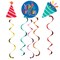 Creative Converting Hats Off Happy Birthday Dizzy Danglers, 18PK 372508 - alternate 1